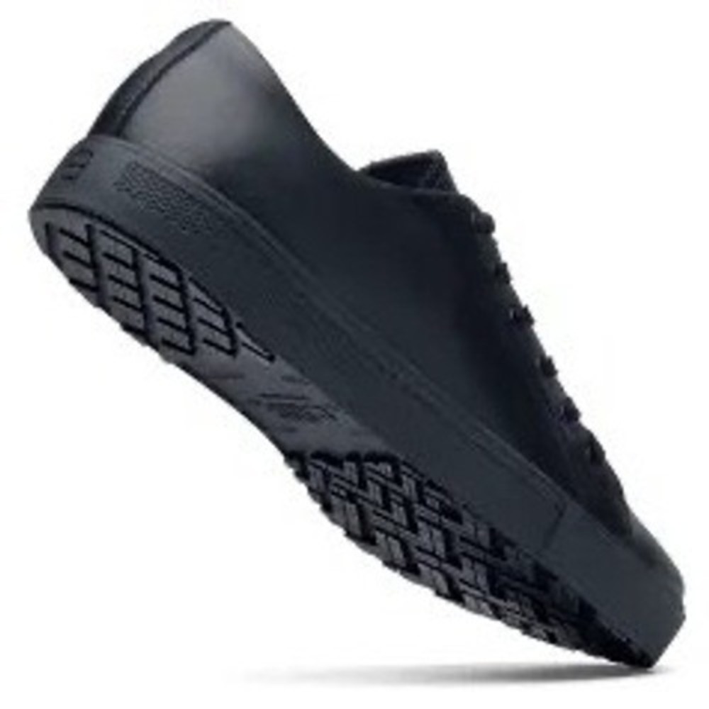 Shoes For Crews Old School Low Rider IV Black Leather SR Work Shoes Sz M 5.5 W 7 - Picture 12 of 13